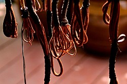 Natural dyed strings for bag