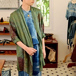 Eco prints cardigan